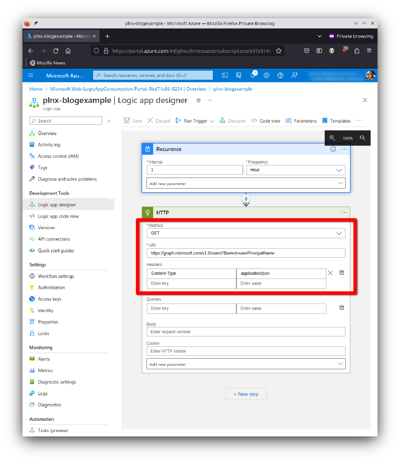 Graph API with Logic App · sekureco42